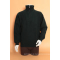 Yak Wolle / Cashmere Cardigan Stehkragen Long Sleeve Sweater / Kleidung / Garment / Strickwaren